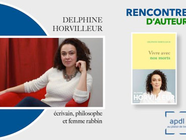 Rencontre d'Auteur : Delphine Horvilleur, écrivain, philosophe... et femme Rabbin !