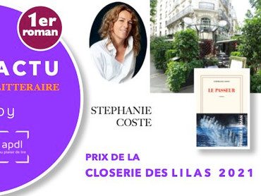 Le Passeur - de Stéphanie Coste - Prix 2021 de la Closerie des Lilas & 1er roman !