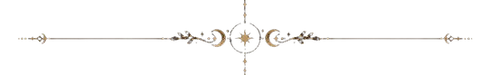 gold mystical spiritual divider line element