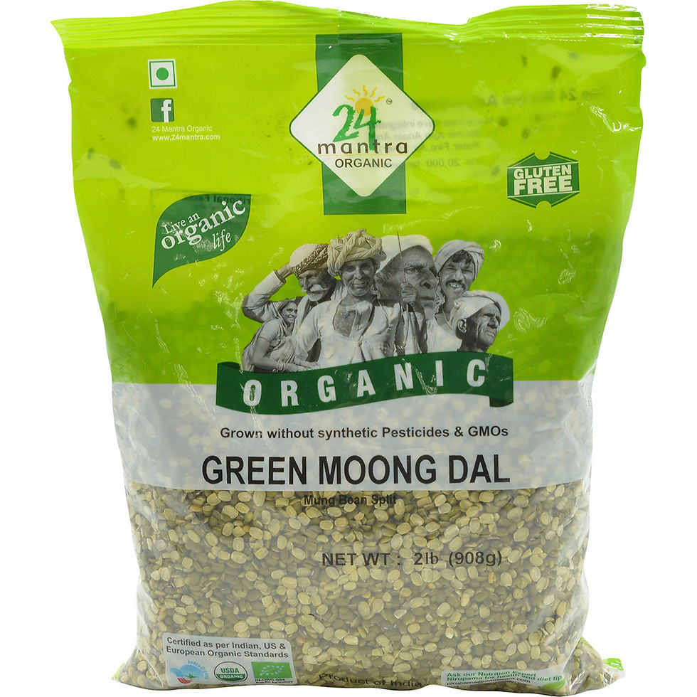 24M Organic Green Moong Dal Split