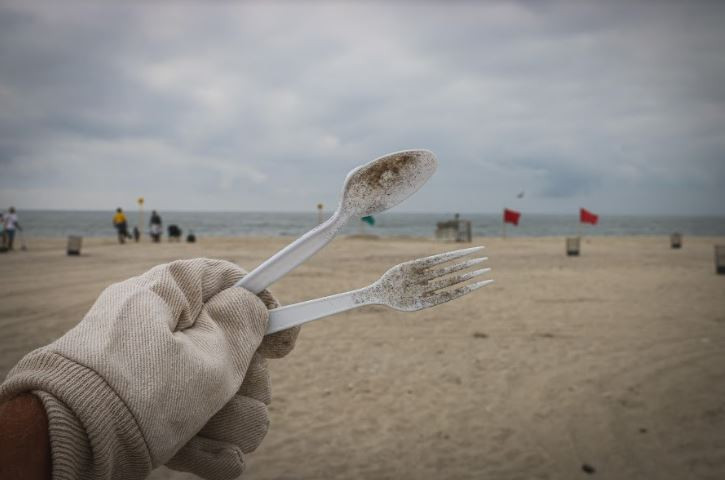 Plastic Cutlery found on a Beach Clean