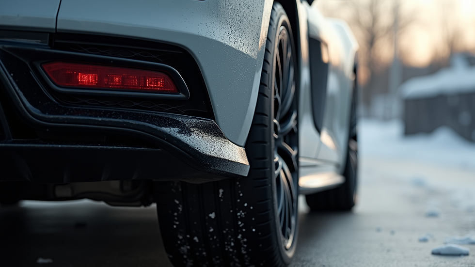 Eye-level view of Audi R8 side skirt body kit installed