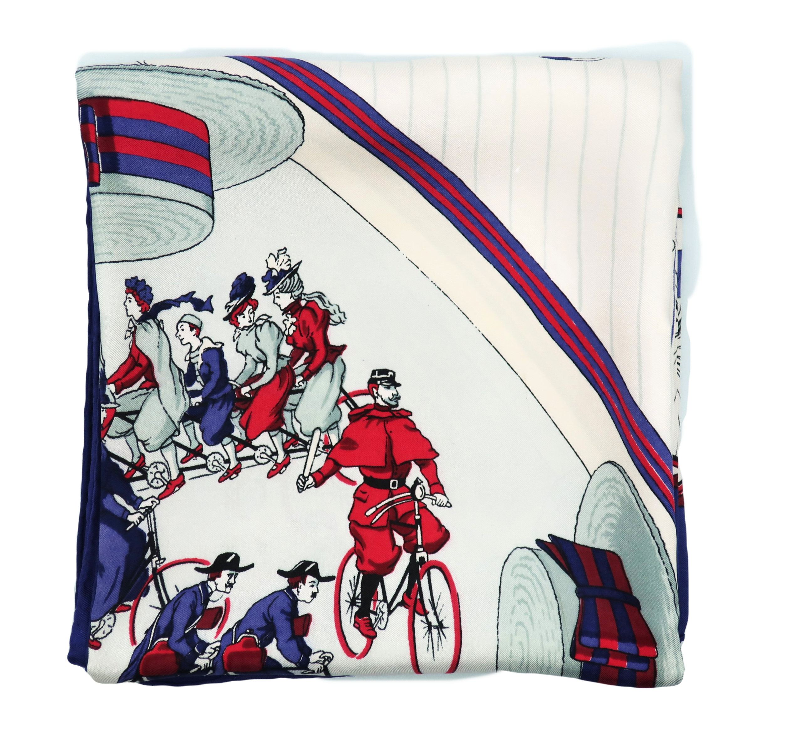 Hermès "Les Bécanes" Silk Scarf