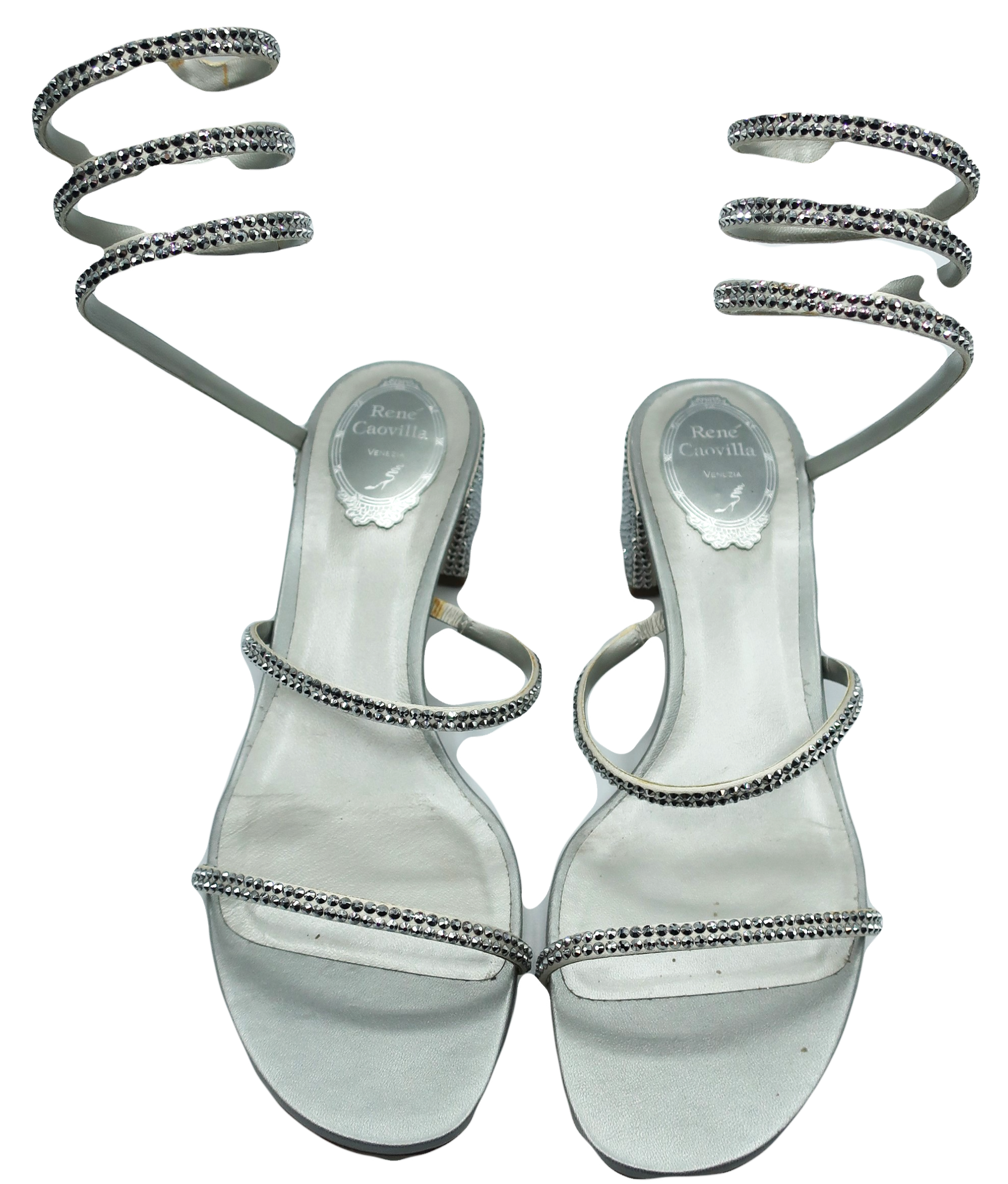 René Caovilla Sally Strass Sandals