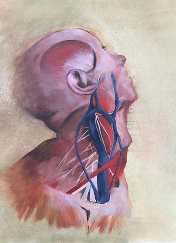 "Circulatory" oil on canvas, 2' x 3' $375