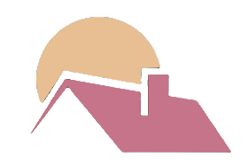 sunset over house roof