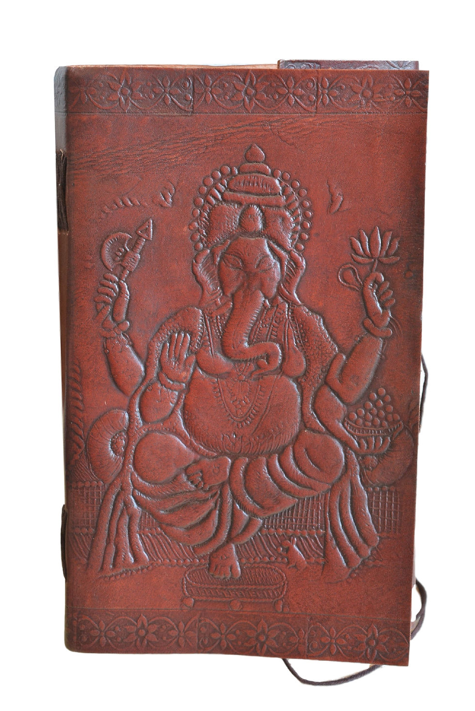 Leder Persönliches Journal Notizbücher-Ganesh