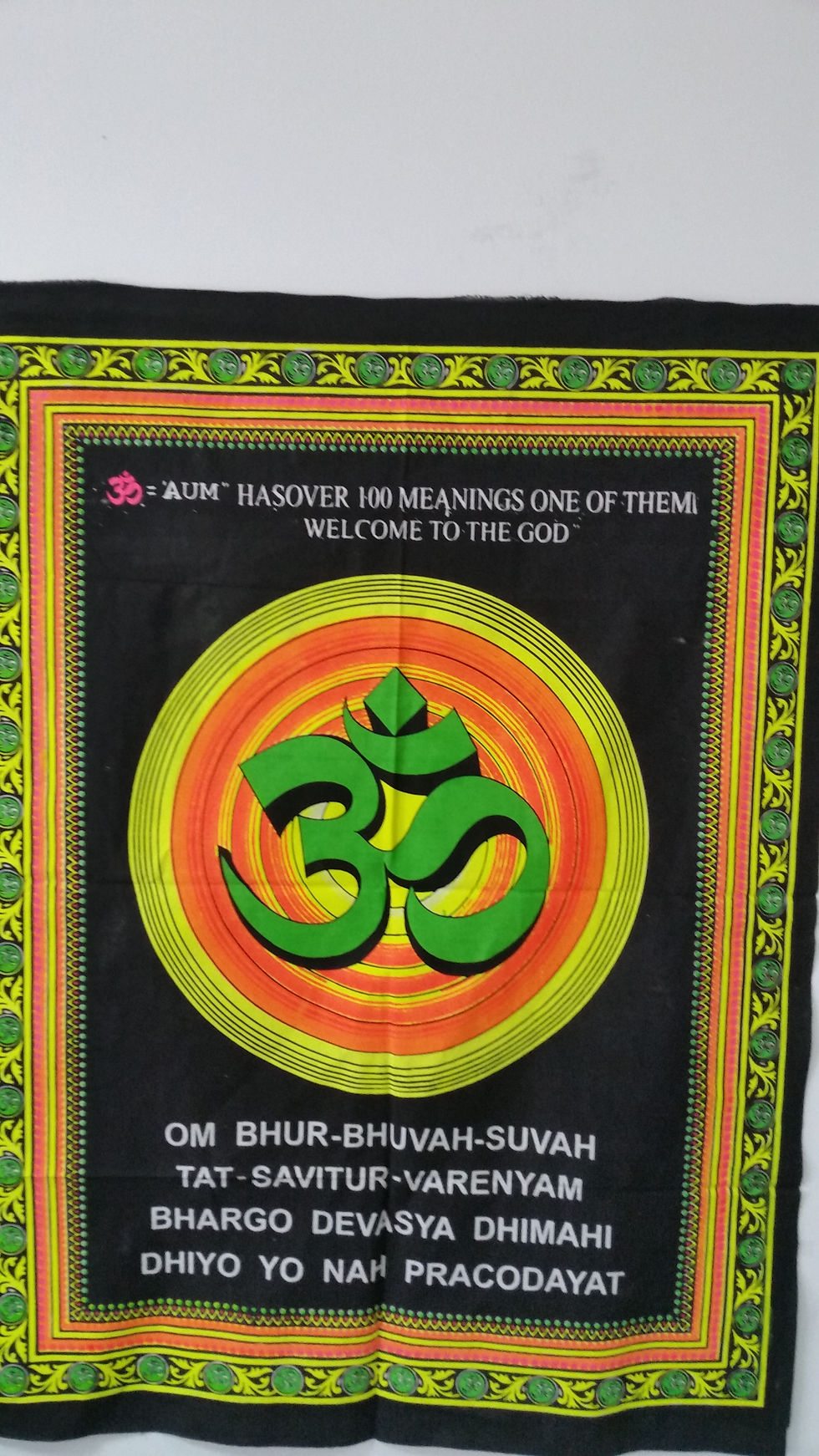 Wandtüchern Baumwolle aus Indien 110x75 cm