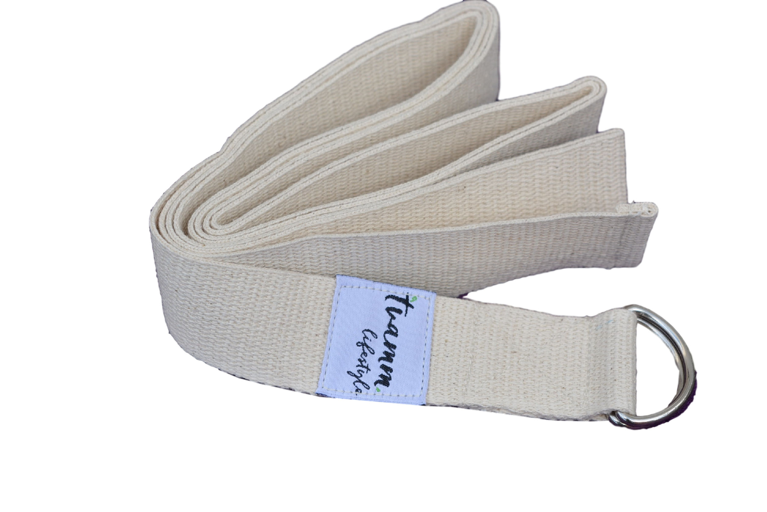 Yoga Gurte 100% Baumwolle (Natural)