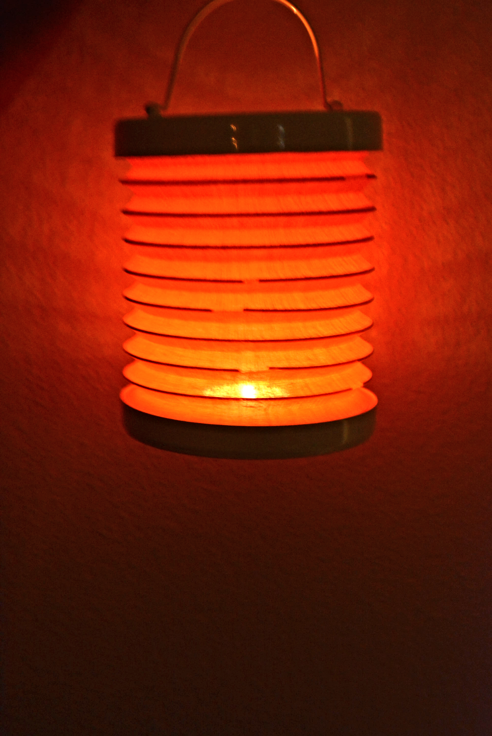Teelicht Rund Lampe (Orange)