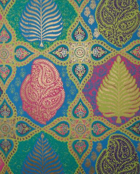Green Blue Indian Motif