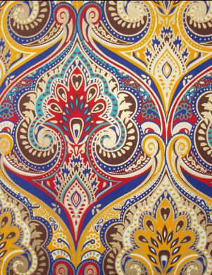 Yellow Navy Indian Motif