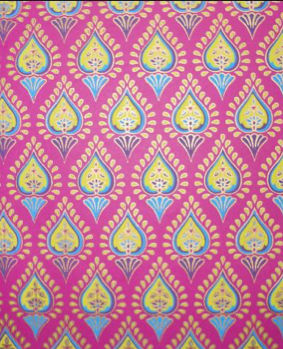 Pink Fuchsia Indian Motif