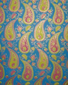 Blue Turquoise Paisley