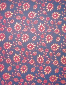 Blue Navy Red Leaf
