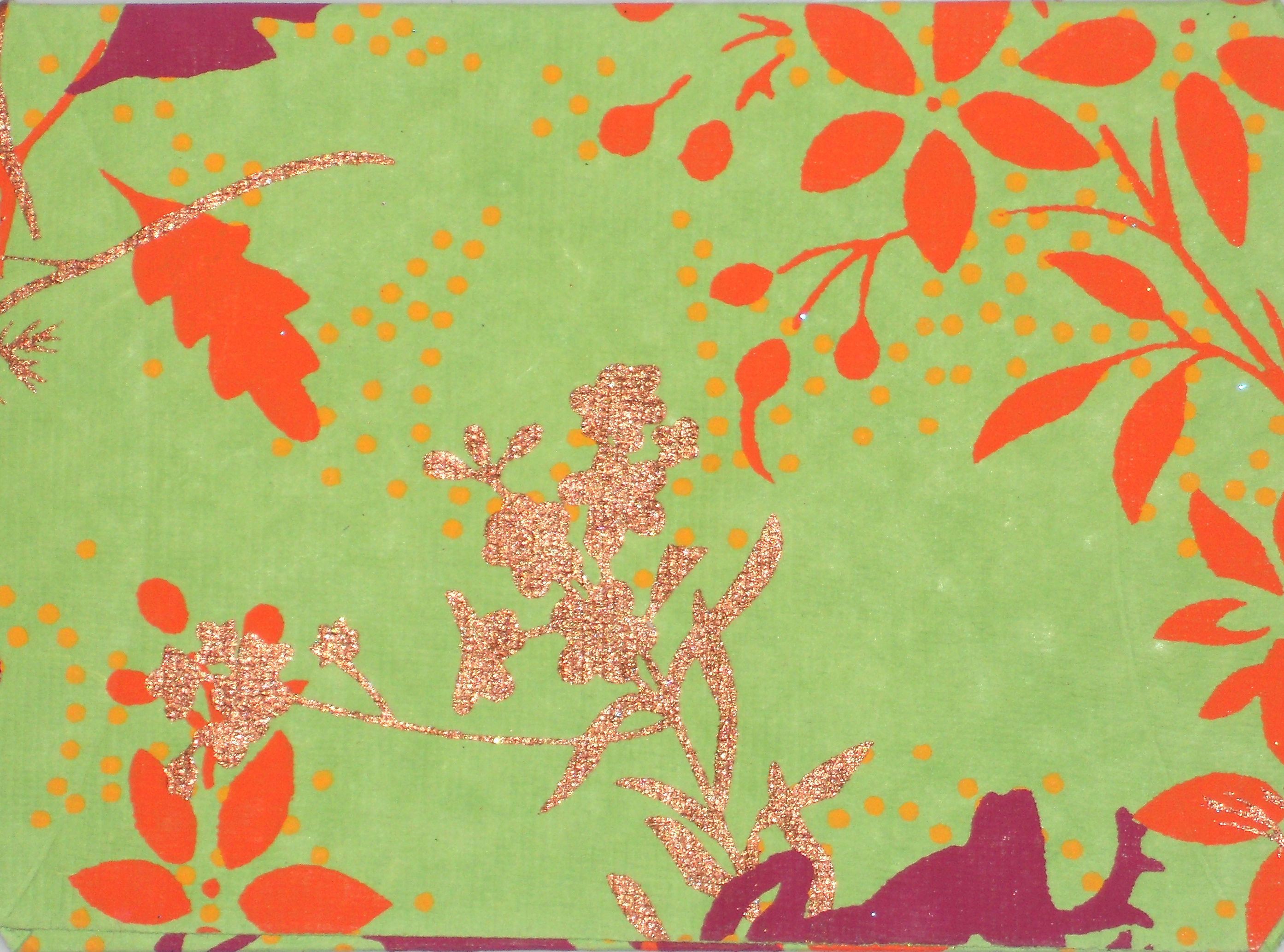 Green Floral Accents