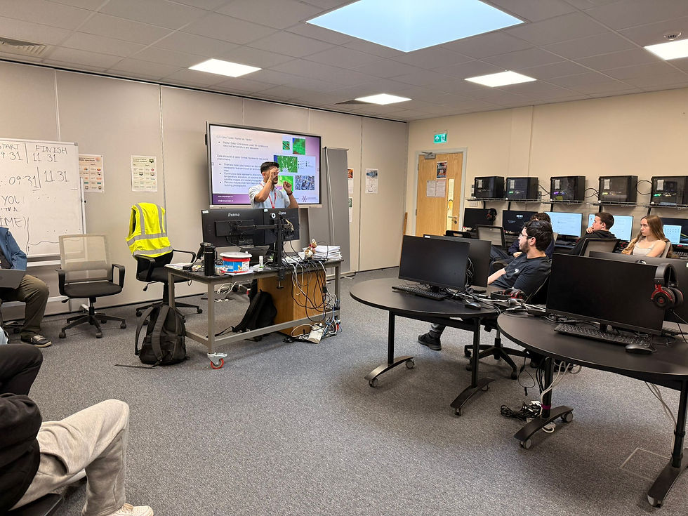 Classroom overview showing the GIS presentation by VanguardGeo