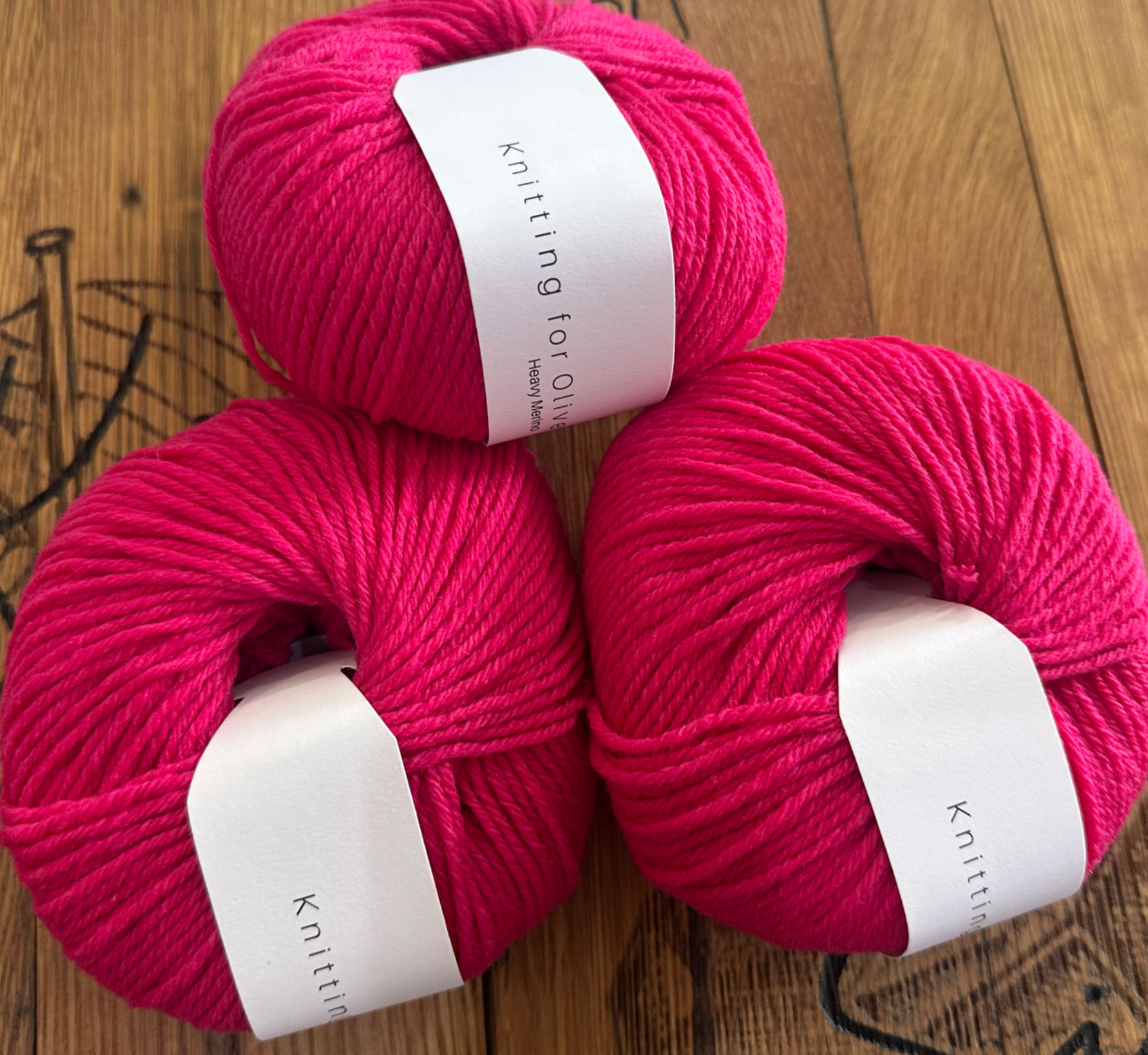 Pink Daisies Heavy Merino