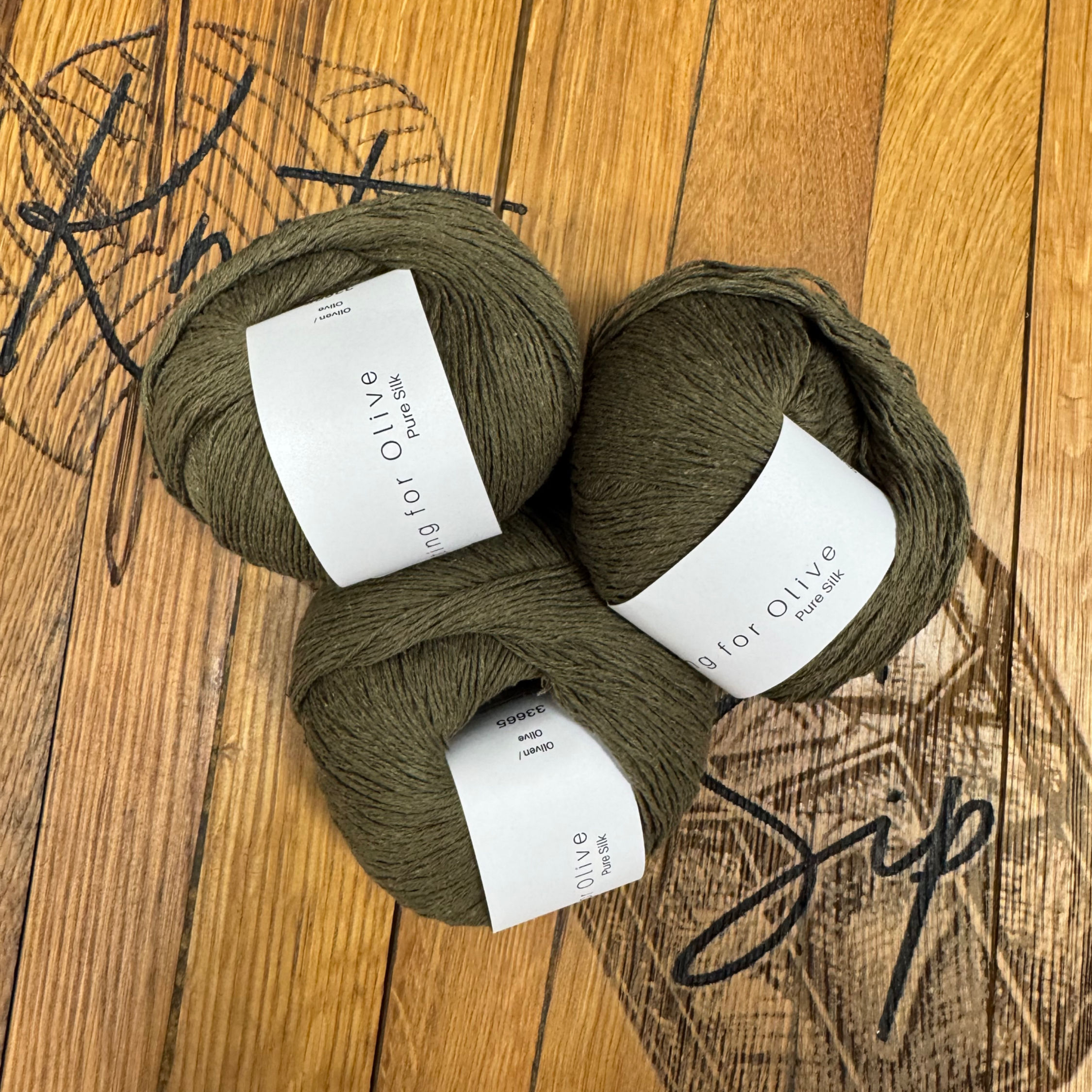 Olive Pure Silk