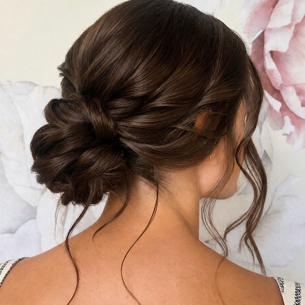 Textured Low Bun