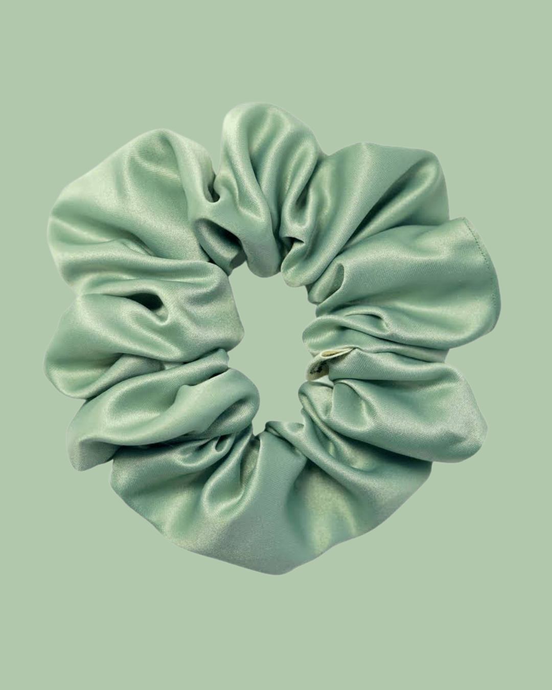 SAGE Satin Cushion Scrunchy