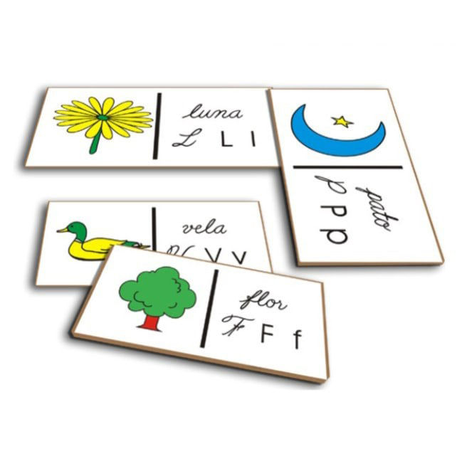 Dominó infantil abecedario