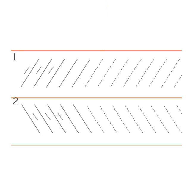 Planas aprestamiento x 120 tamaño: 13.3x3.3 cm