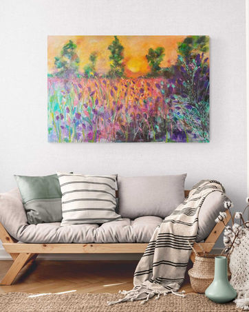 Between Light and Lavender, painting by artist Aiden Lee