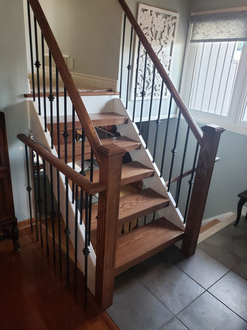 Hardwood stairs
