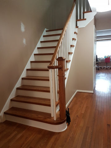 Hardwood stairs