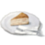 三種のチーズとリンゴのベイクドチーズケーキ