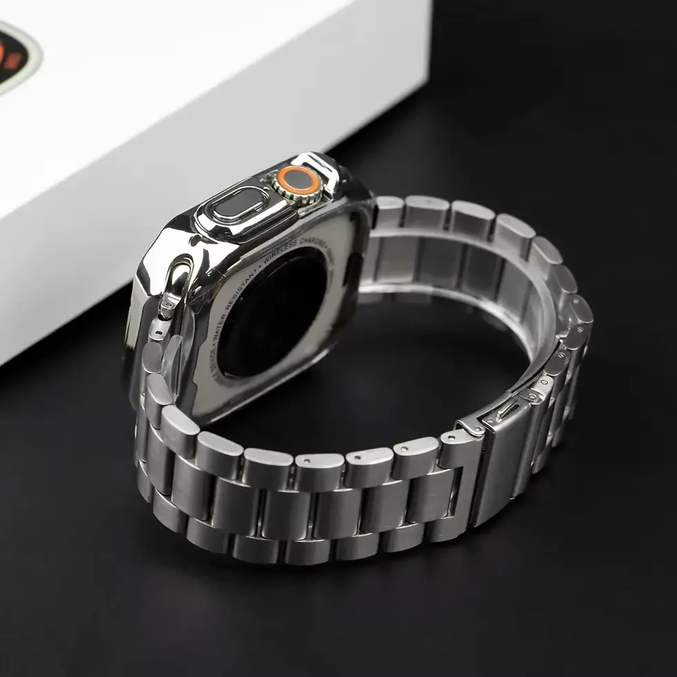 Thumbnail: Stainless Steel Strap for Apple Watch Ultra 3/2 Band 46mm 49mm 40mm 44mm 42mm 41