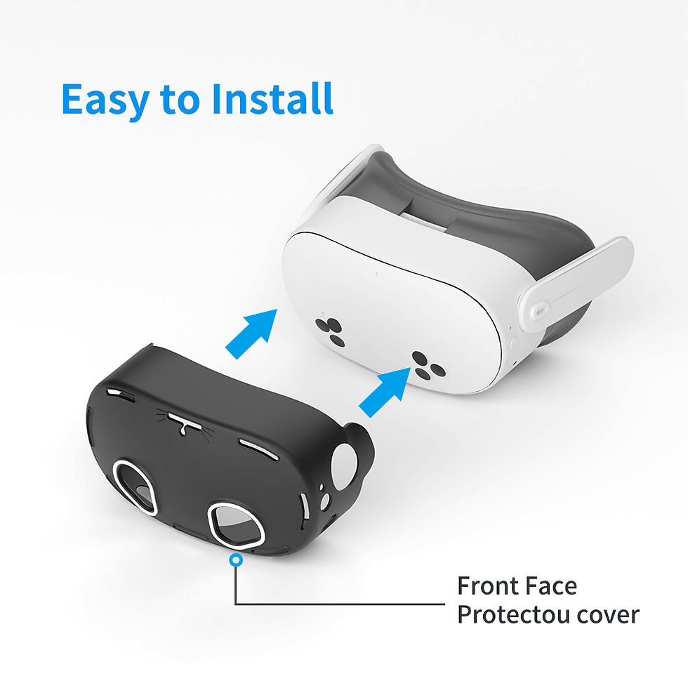 Thumbnail: High Quality VR Accessories 8 In 1 Silicone Protective Cover Kit For Meta Quest 