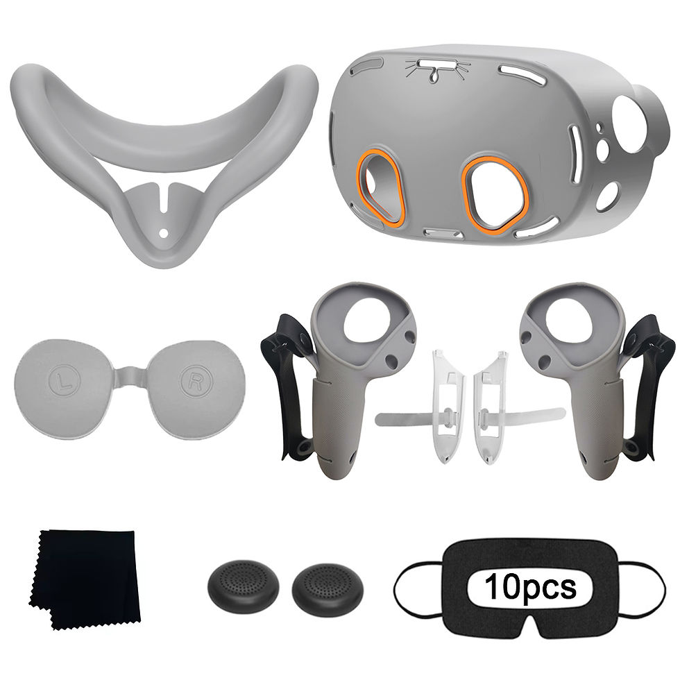 Thumbnail: High Quality VR Accessories 8 In 1 Silicone Protective Cover Kit For Meta Quest 