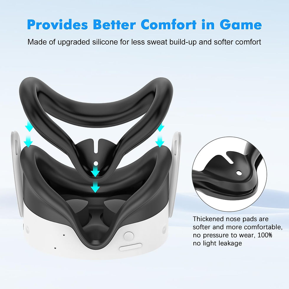 Thumbnail: High Quality VR Accessories 8 In 1 Silicone Protective Cover Kit For Meta Quest 