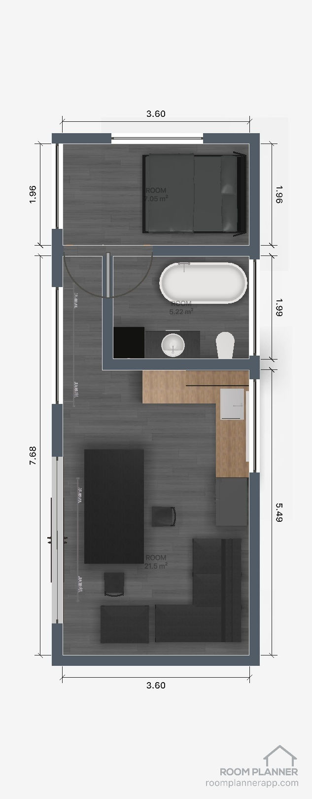 Thumbnail: 5.0 meter x 3.6 meter Modernised Bach 