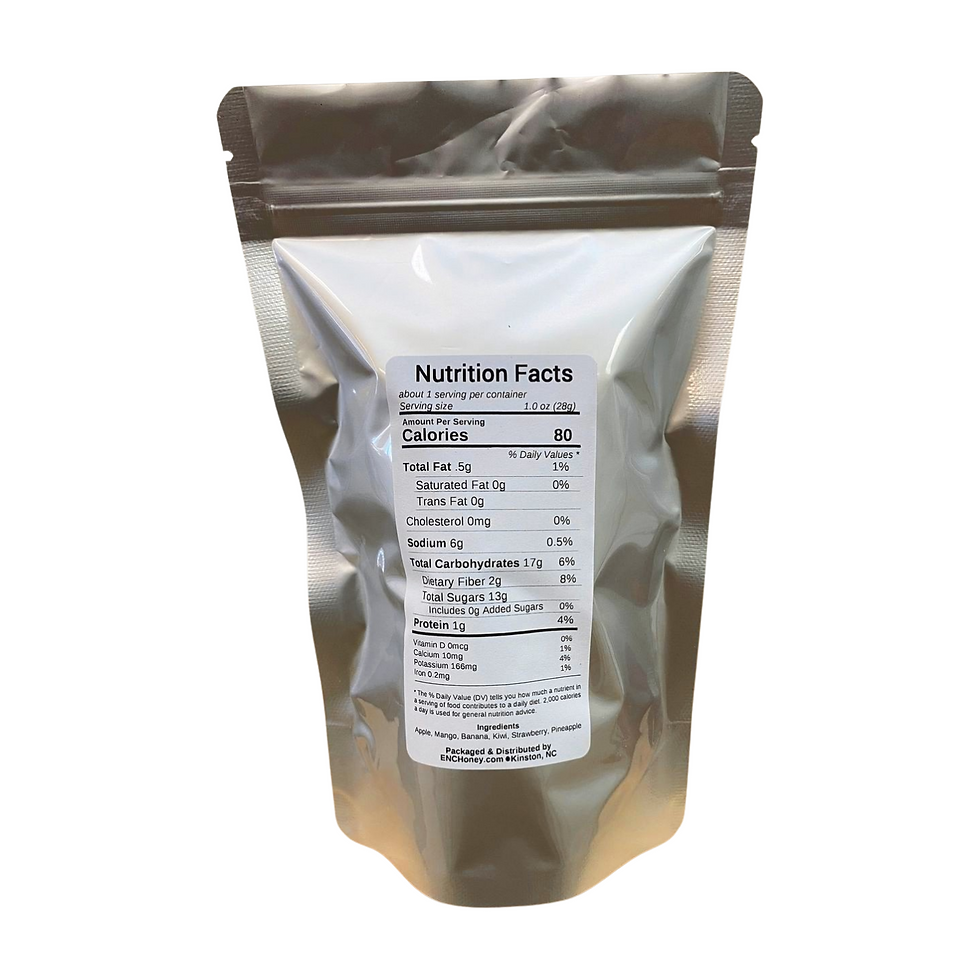 picture of a bag of assorted freeze dried fruit