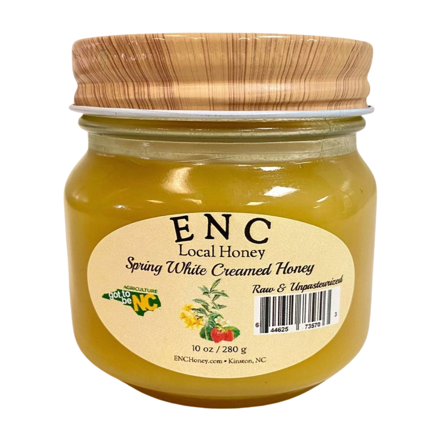 creamed honey in a jar