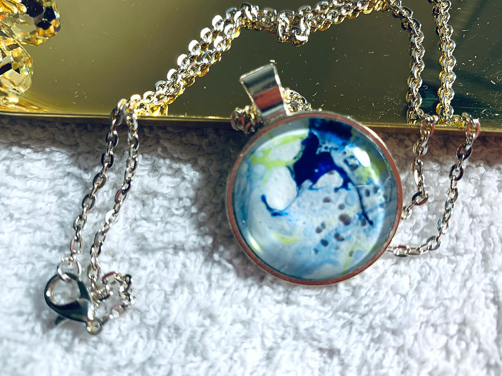 Thumbnail: Green and Blue Necklace Set