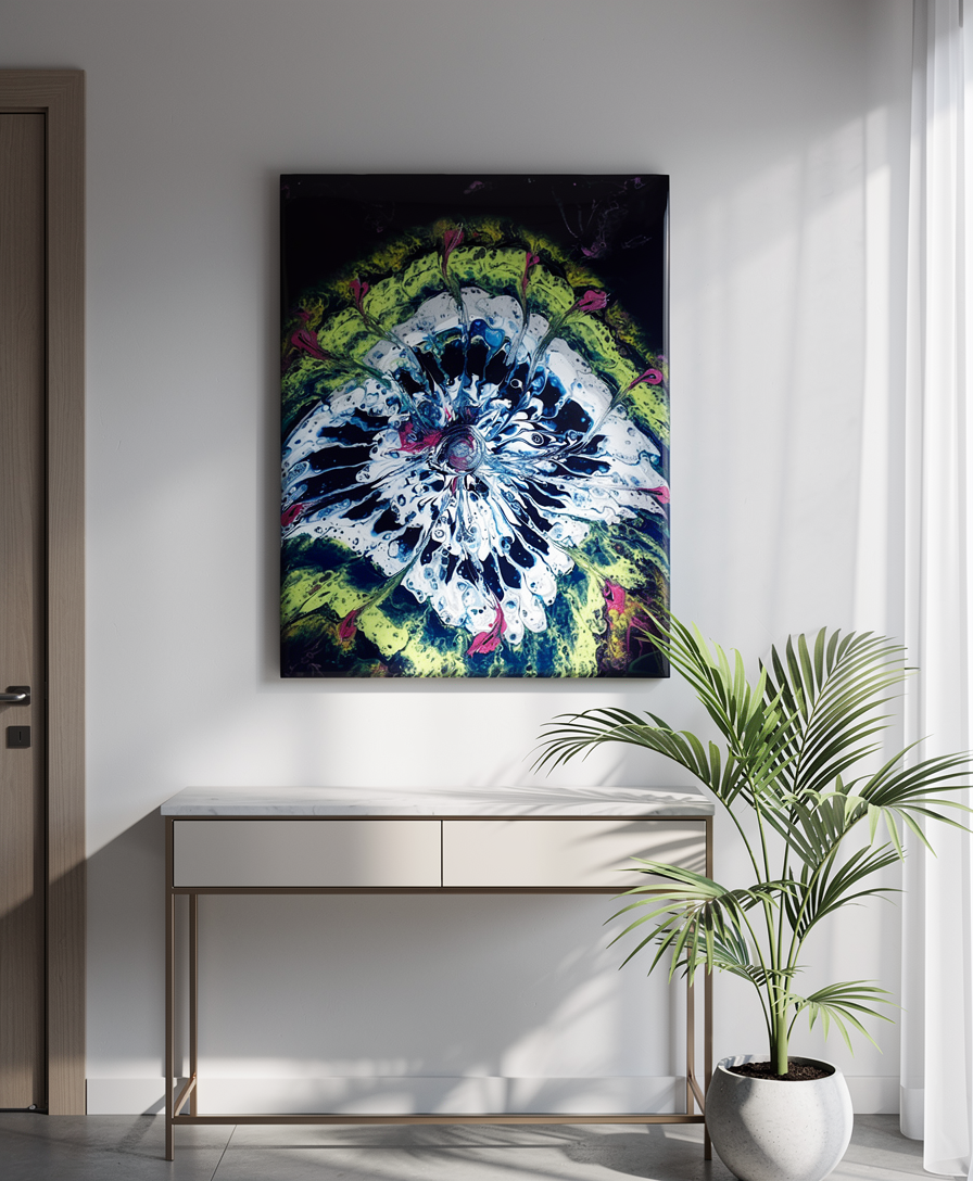 Feathers Acrylic Painting