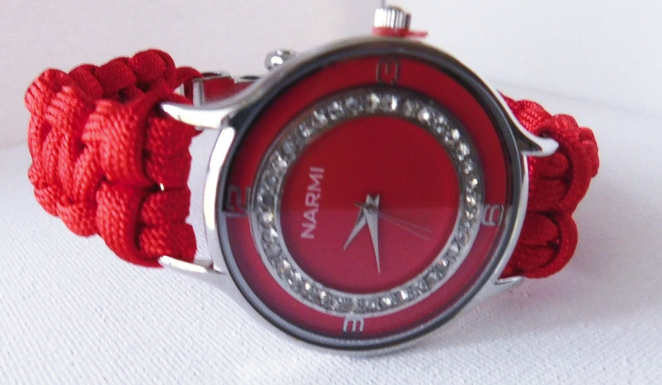 Red Rhinestone Watch