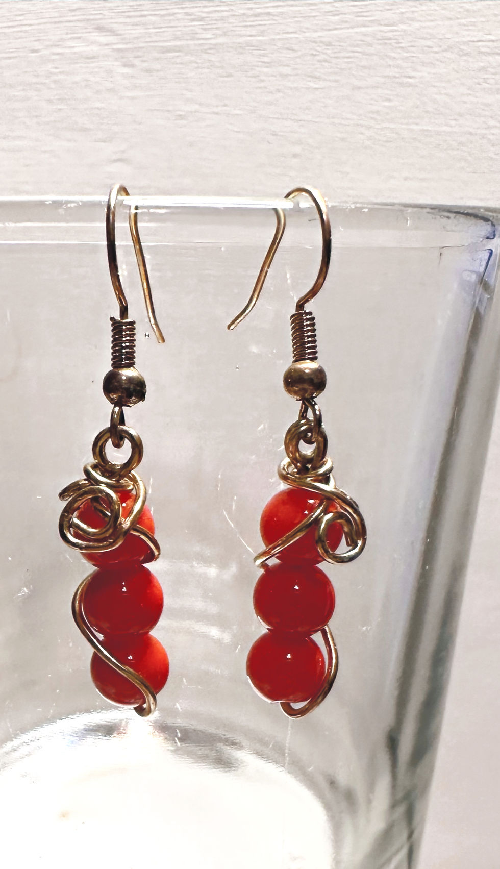 Orange Twist Earrings