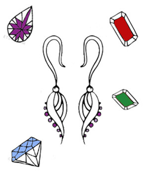Earring doodle