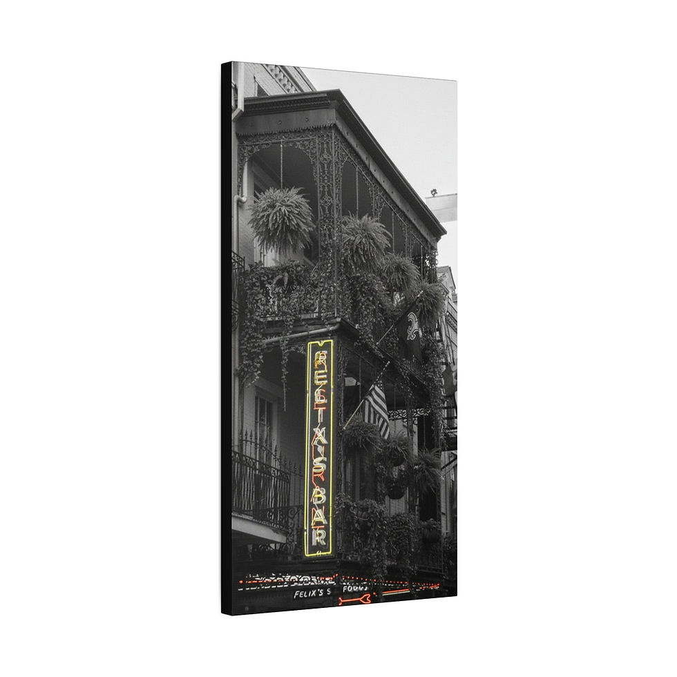 Thumbnail: Felix's Bar - New Orleans French Quarter Canvas Wall Art