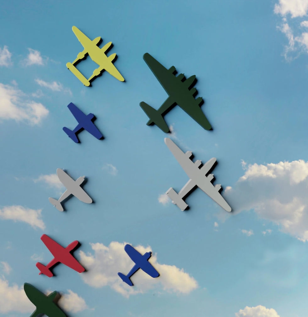 Thumbnail: WW2 Airplane Wood Wall Decor