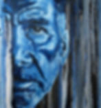 HARRISON FORD - Oil on Wood By: Brian H Keene closeup