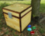 Real Wood Minecraft Trunk Build with wooden gems.