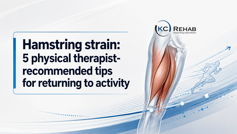 Hamstring strain: 5 physical therapist-recommended tips for returning to activity