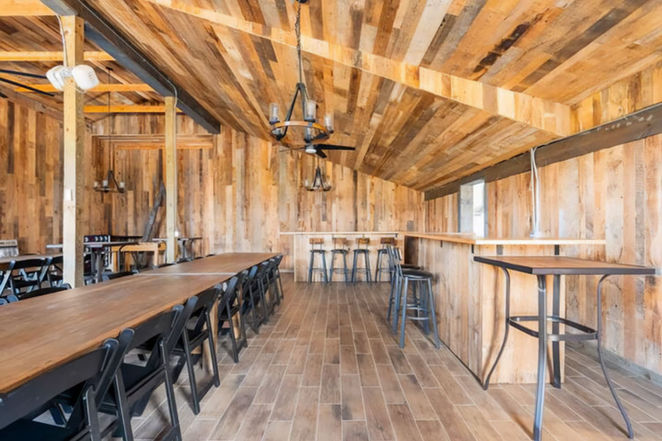 Interior of the Barn at Wildwind Retreat in Boone, North Carolina