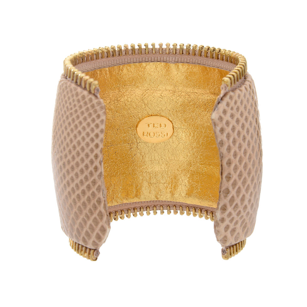 Thumbnail: snakeskin zipper cuff (large)